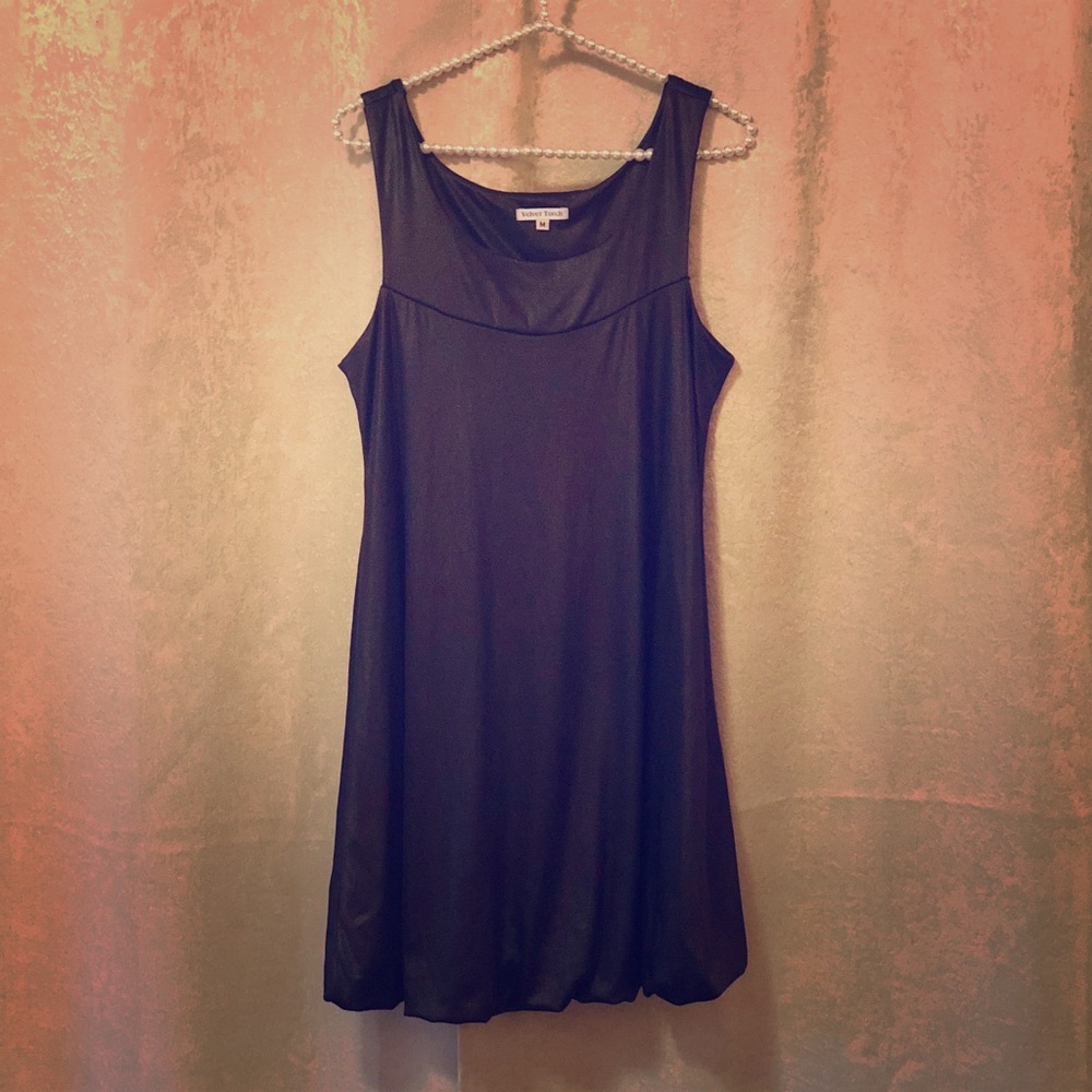 Black Satin Party Dress